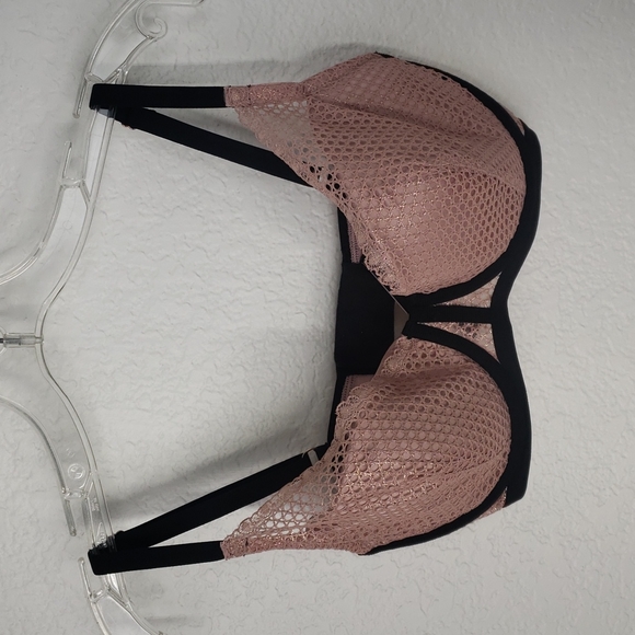 Victoria secret fishnet lace push-up bra size 32DDD - Picture 4 of 8